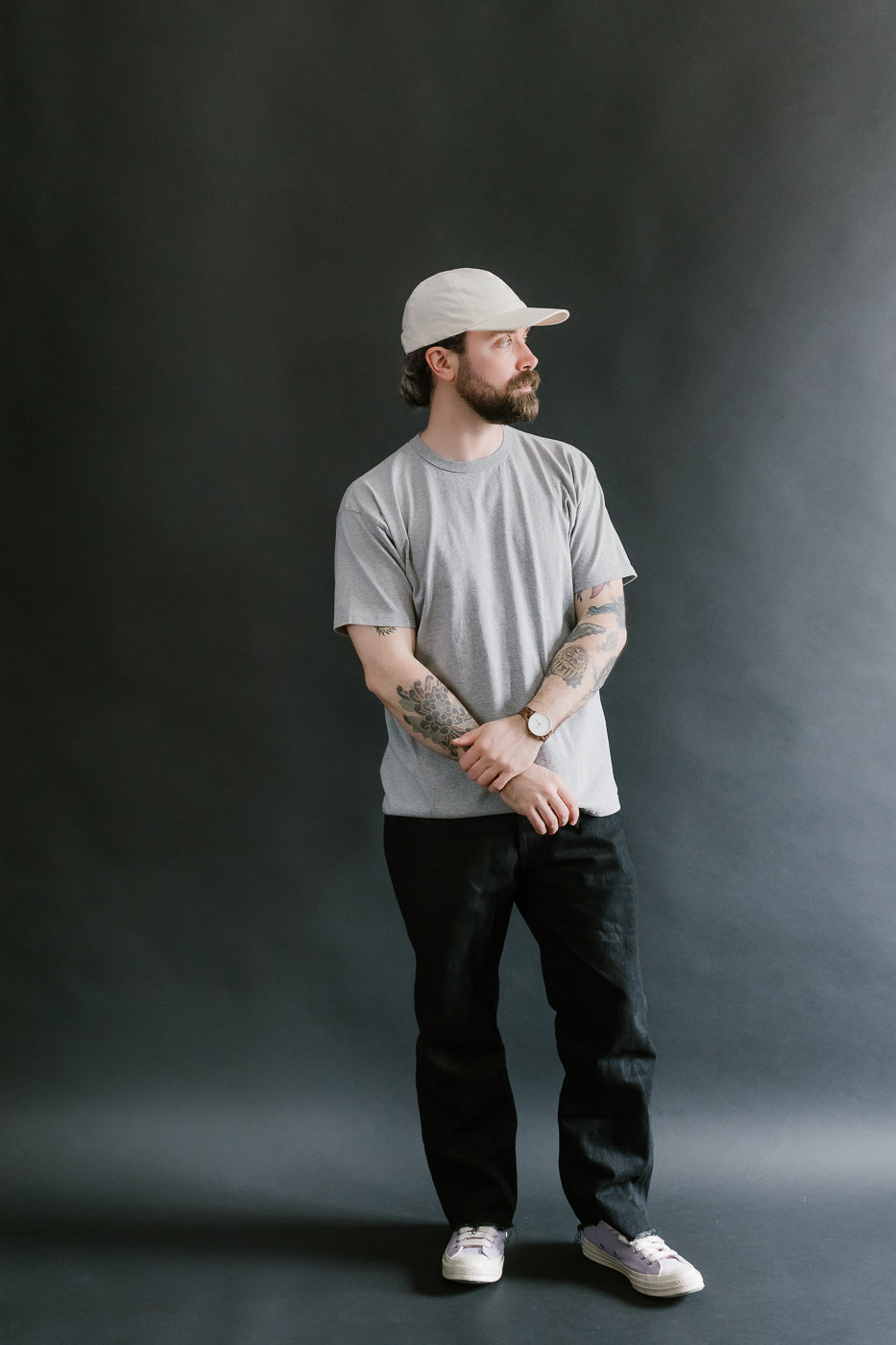 SJST-M - Heavyweight Plain T-Shirt  - Gray