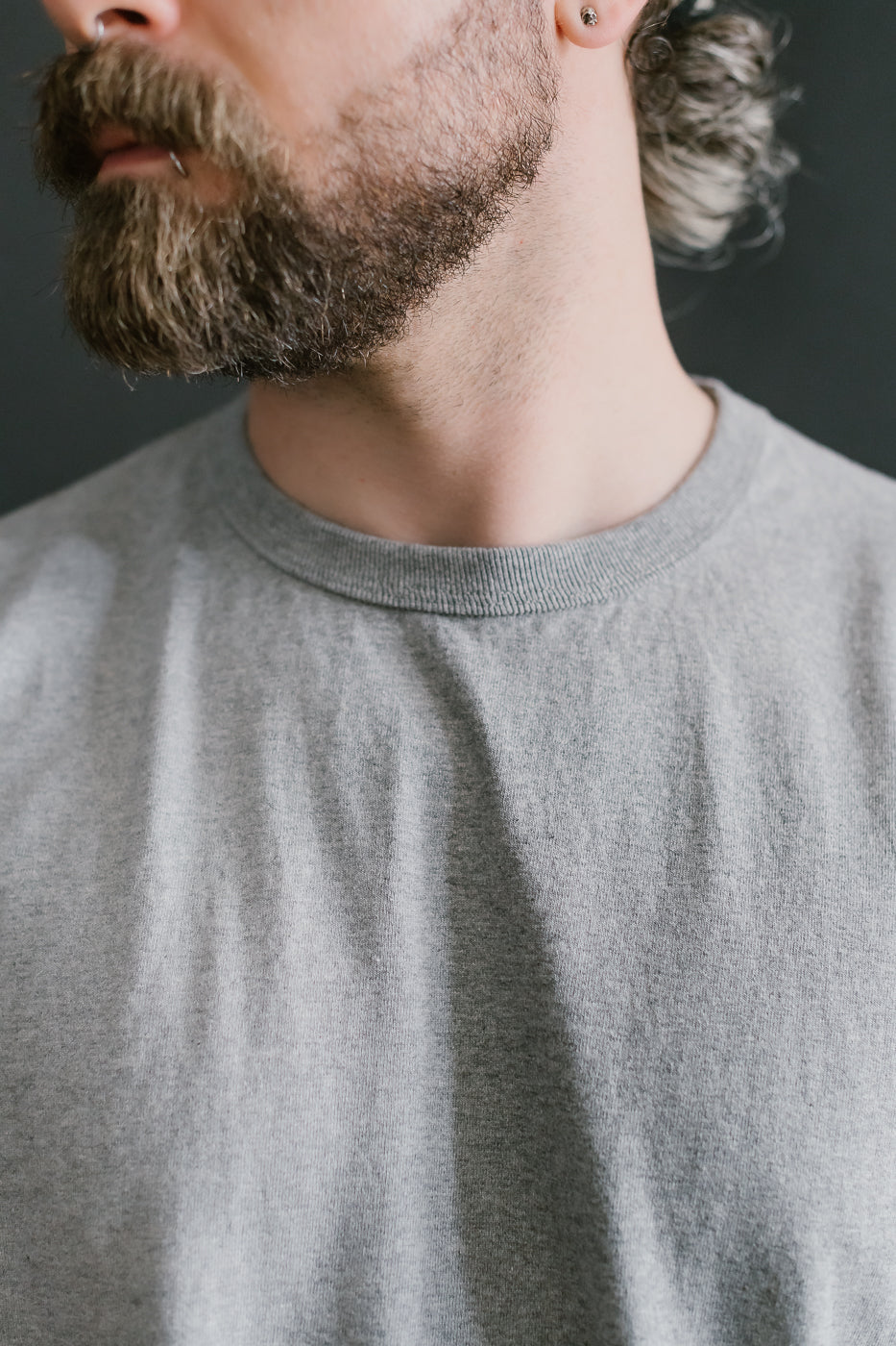 SJST-M - Heavyweight Plain T-Shirt  - Gray