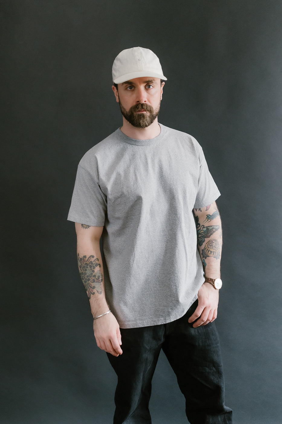 SJST-M - Heavyweight Plain T-Shirt  - Gray