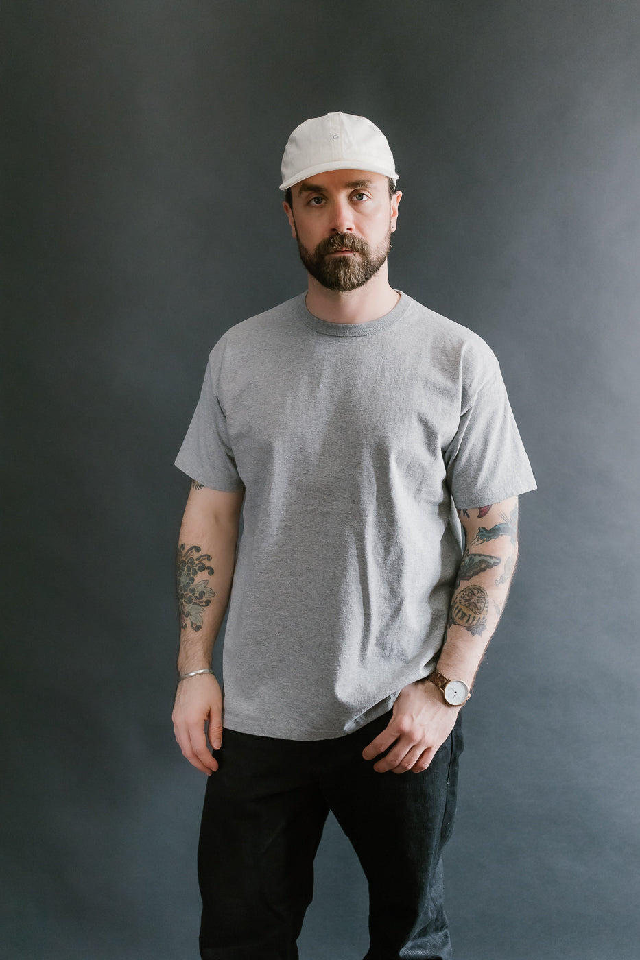 SJST-M - Heavyweight Plain T-Shirt  - Gray
