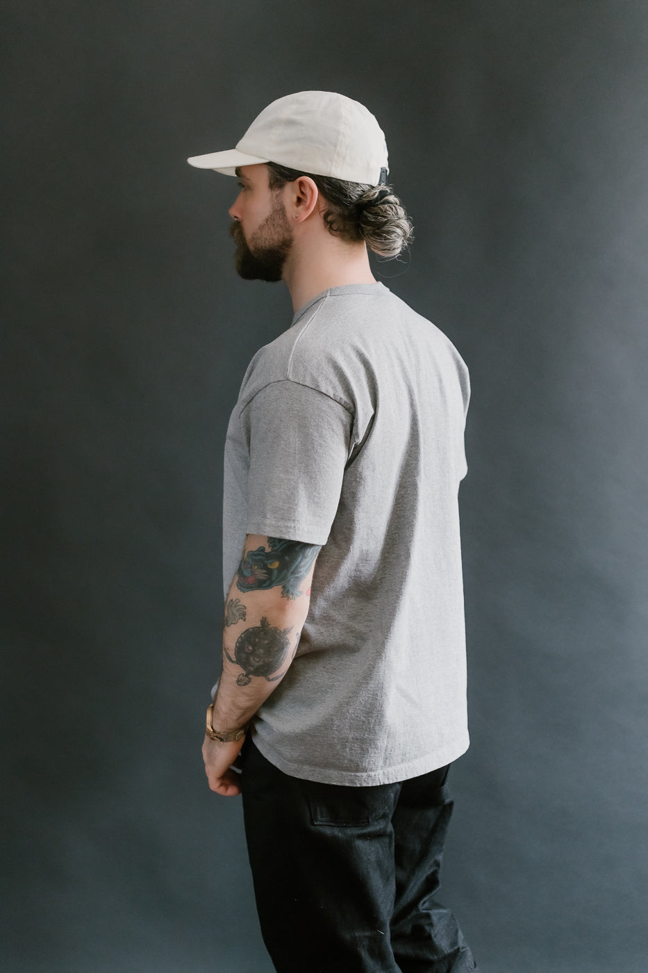 SJST-M - Heavyweight Plain T-Shirt  - Gray