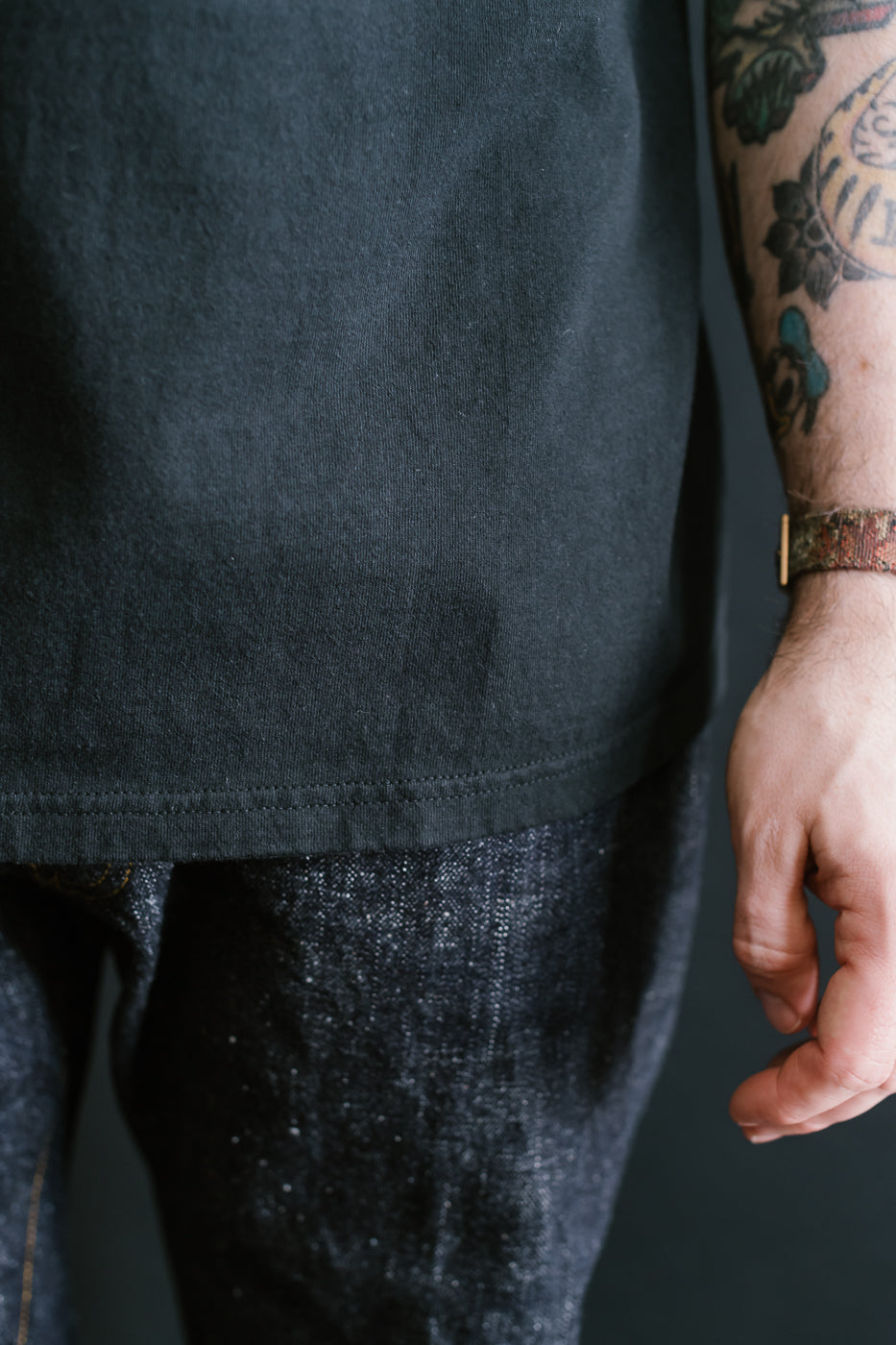 SJST-ML - Heavyweight Plain T-Shirt  - Black