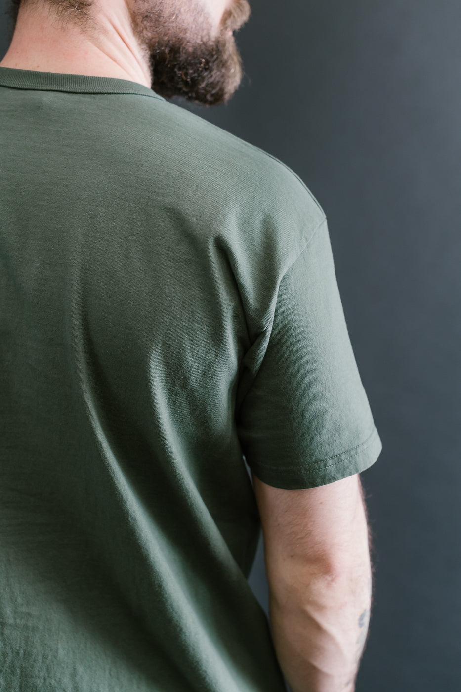 SJST-ML - Heavyweight Plain T-Shirt  - Moss Green