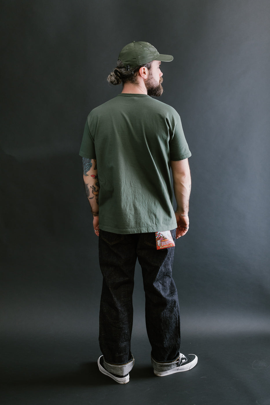 SJST-ML - Heavyweight Plain T-Shirt  - Moss Green
