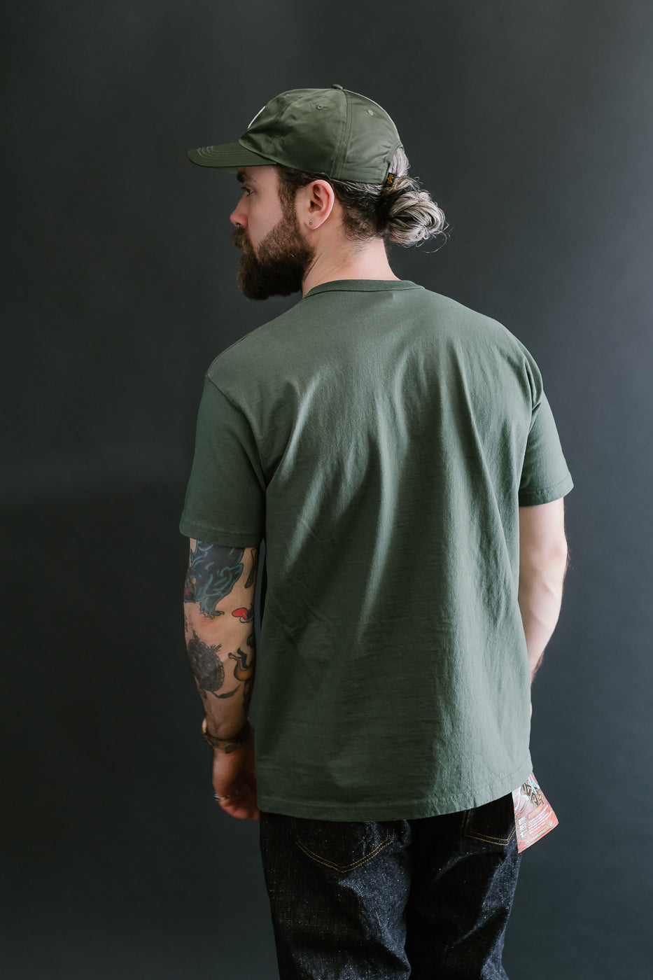 SJST-ML - Heavyweight Plain T-Shirt  - Moss Green