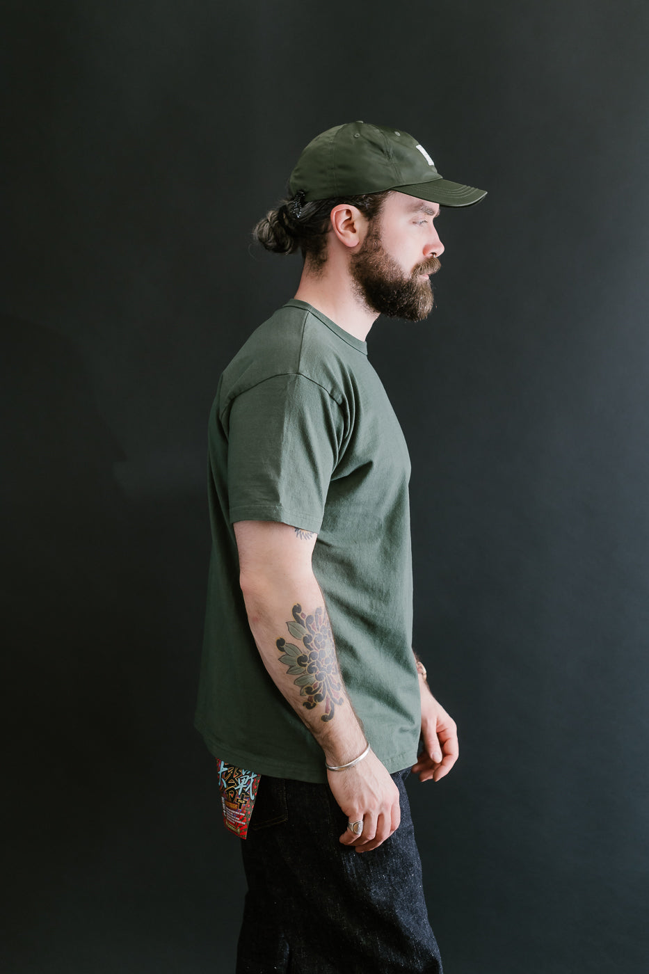 SJST-ML - Heavyweight Plain T-Shirt  - Moss Green