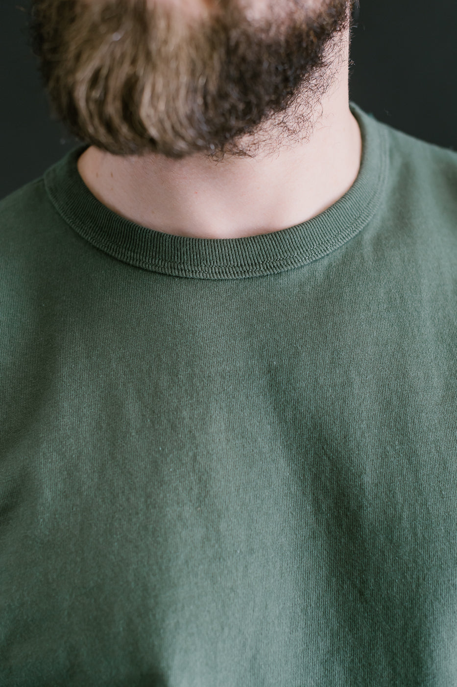 SJST-ML - Heavyweight Plain T-Shirt  - Moss Green