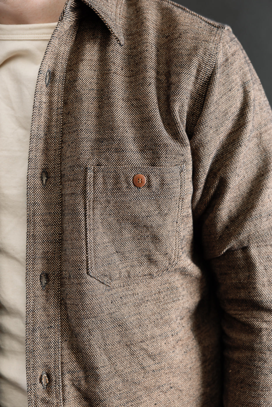 Close-up of male model 5'9