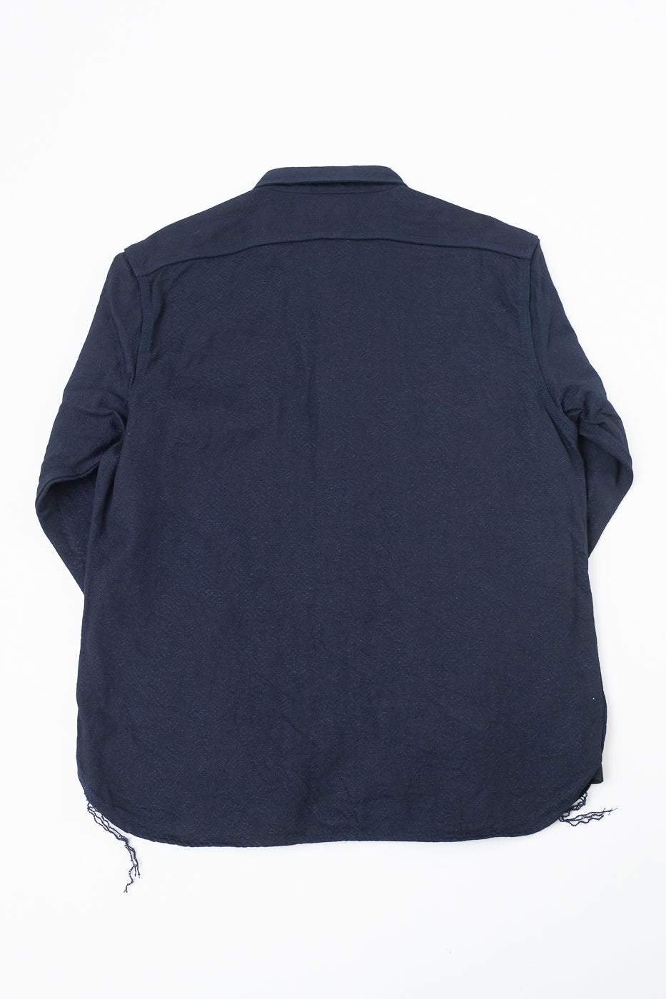 SSN25-01W - Snake Jacquard Work Shirt - Indigo