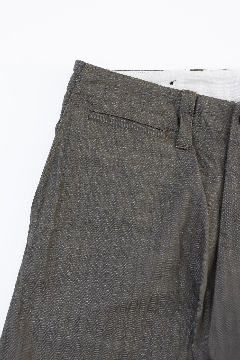 ★Sou様★ Highwaist Typewriter Pants SWC600C-HBII - 13oz Neppy HBT Military - Wide Trousers | Dant