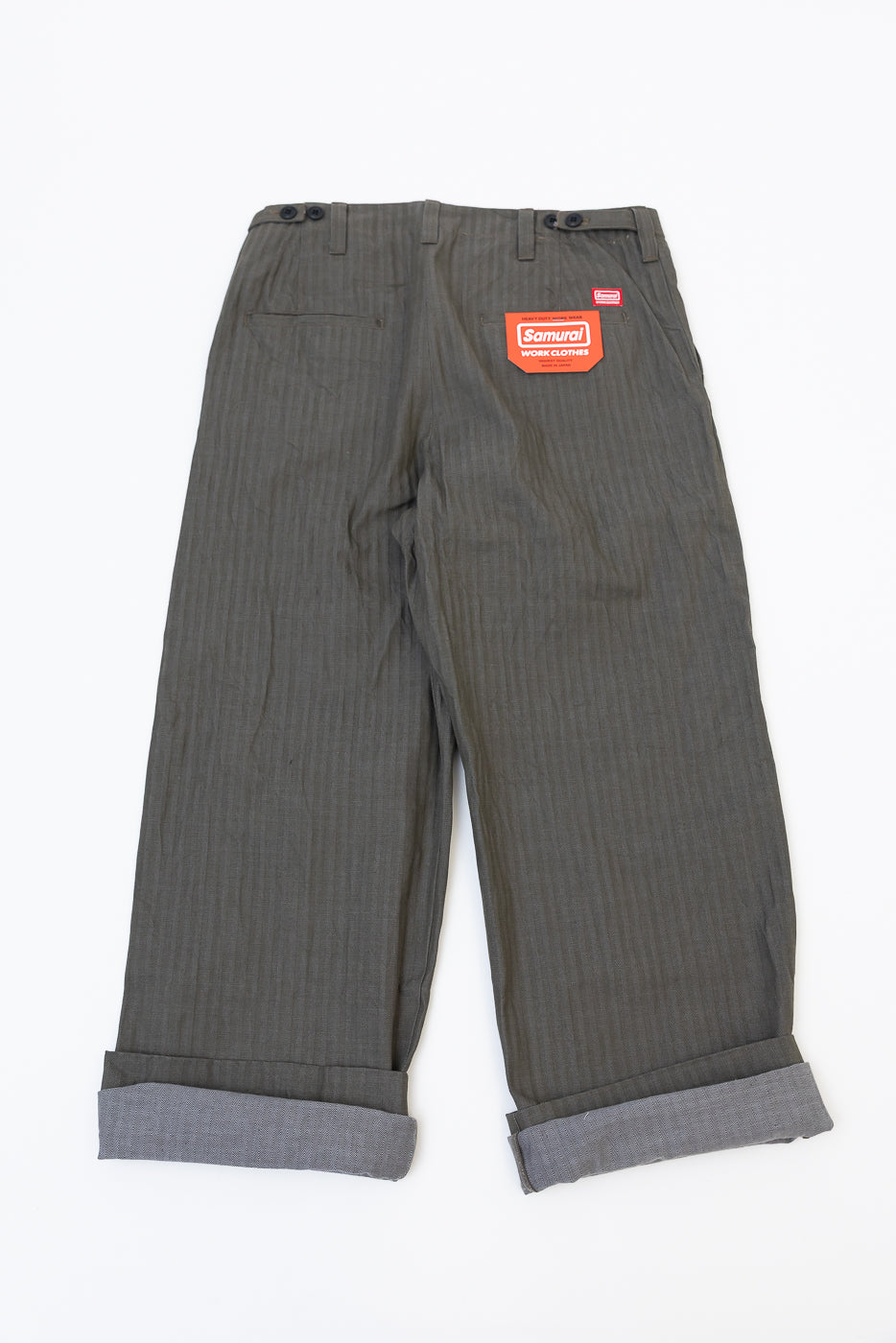 SWC600C-HBII - 13oz Neppy HBT Military - Wide Trousers | Dant
