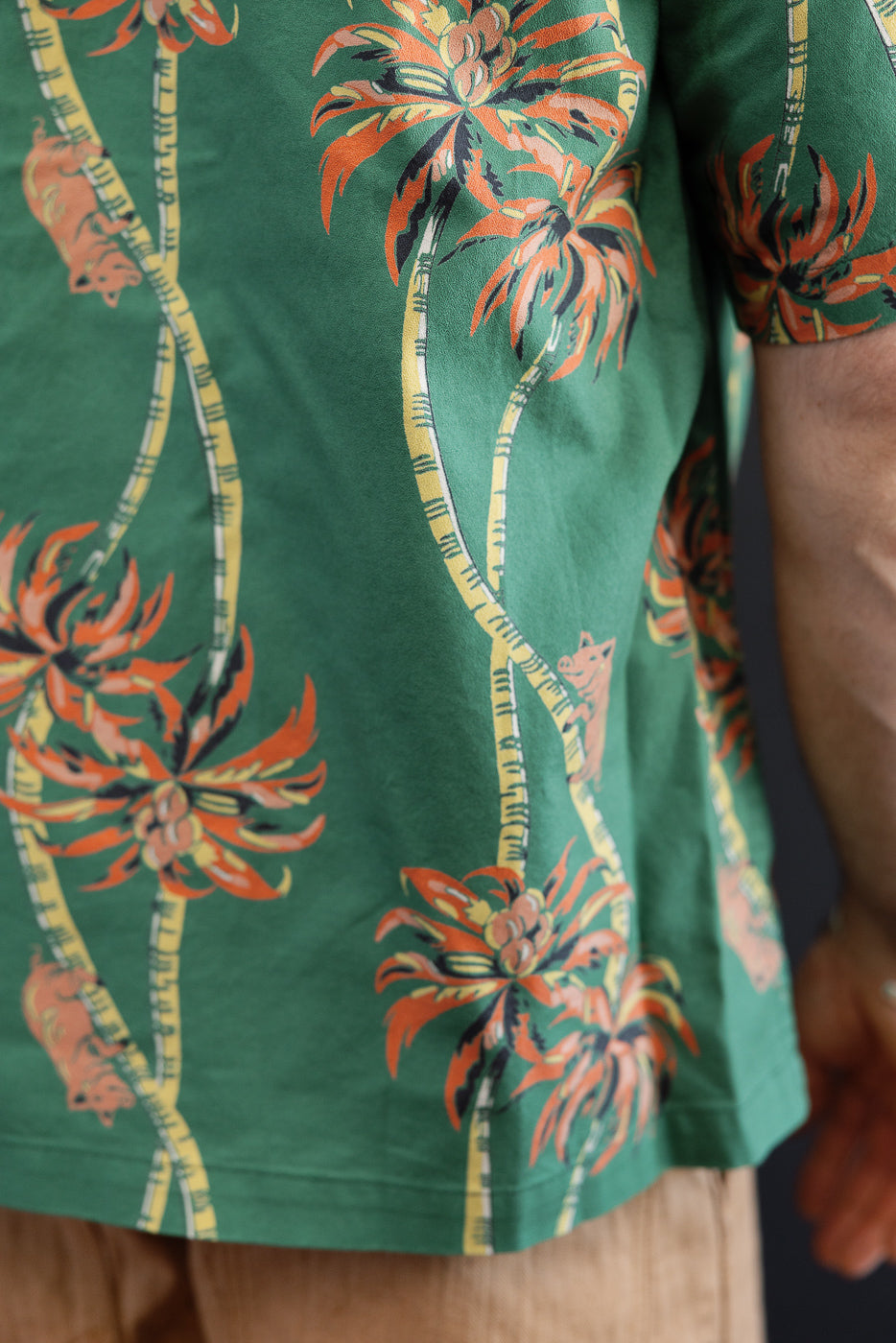 5742 - Aloha Shirt Palm Climber - Green | Dant