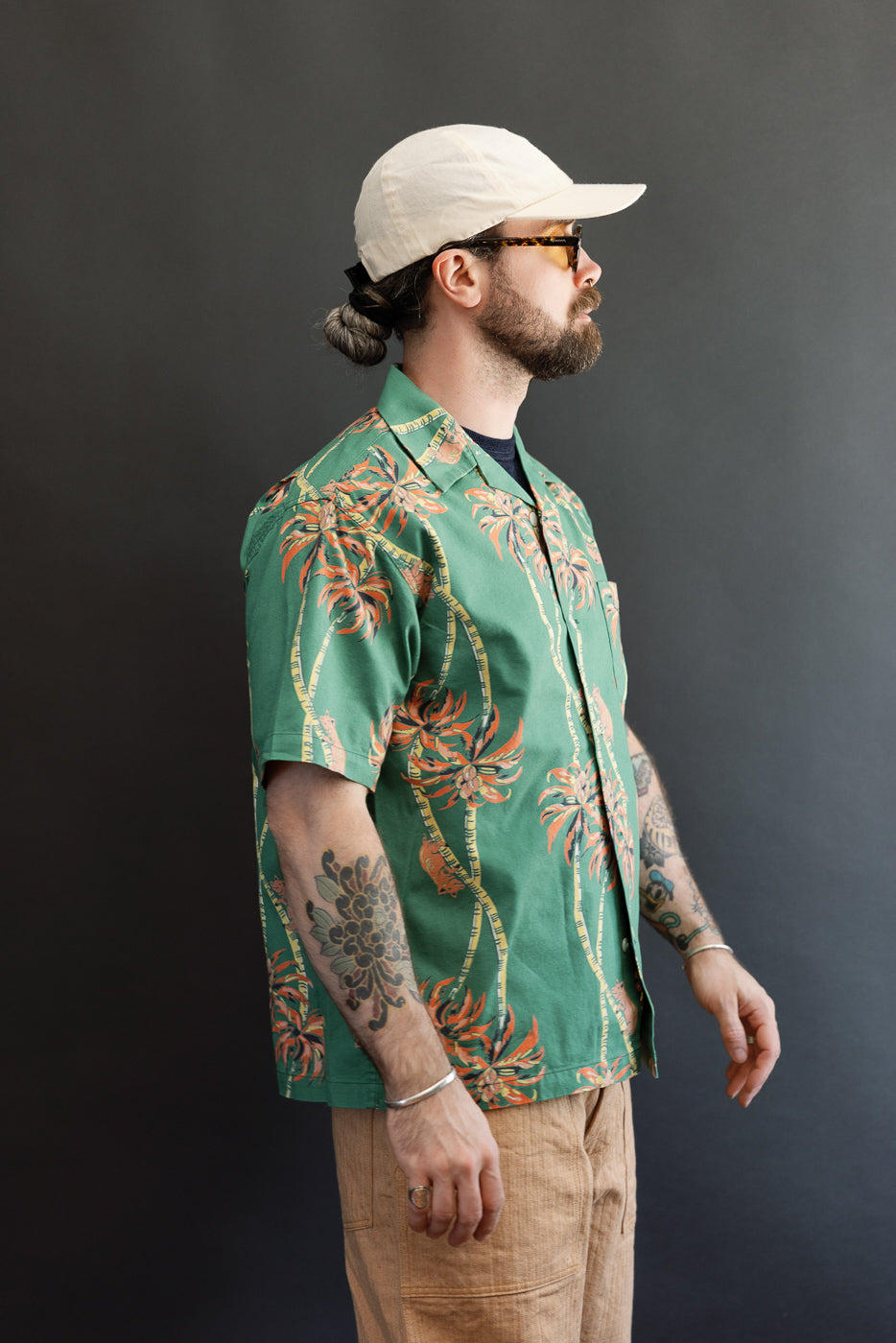 5742 - Aloha Shirt Palm Climber - Green | Dant