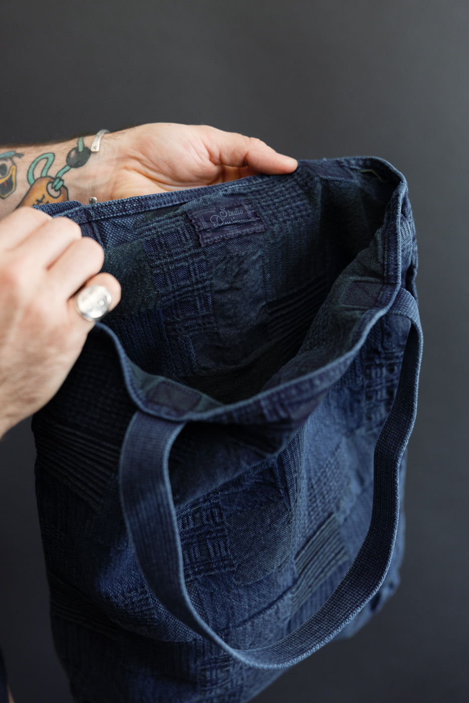 7579 - Jacquard Boro Bag - Indigo | Dant