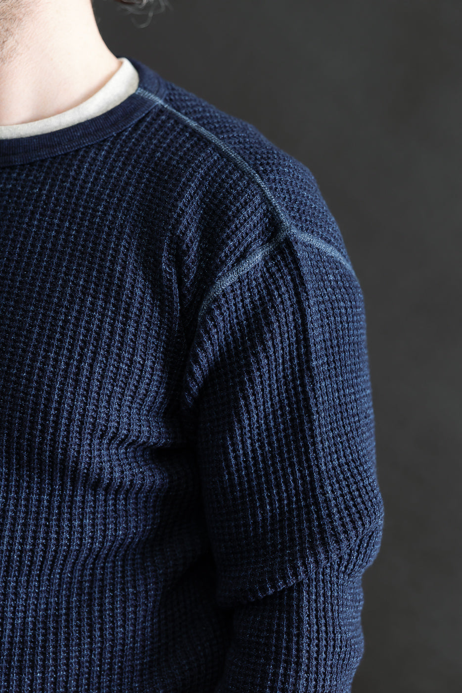 Close-up of male model, 5'9