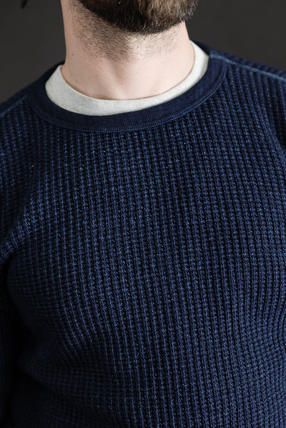 8191 - LS Heavy Waffle Thermal - Indigo Dyed | Dant