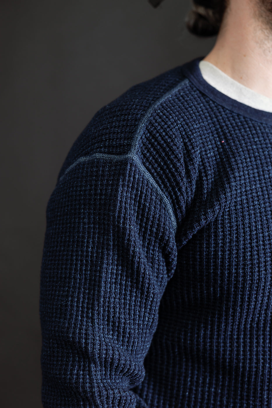 Close-up of male model, 5'9