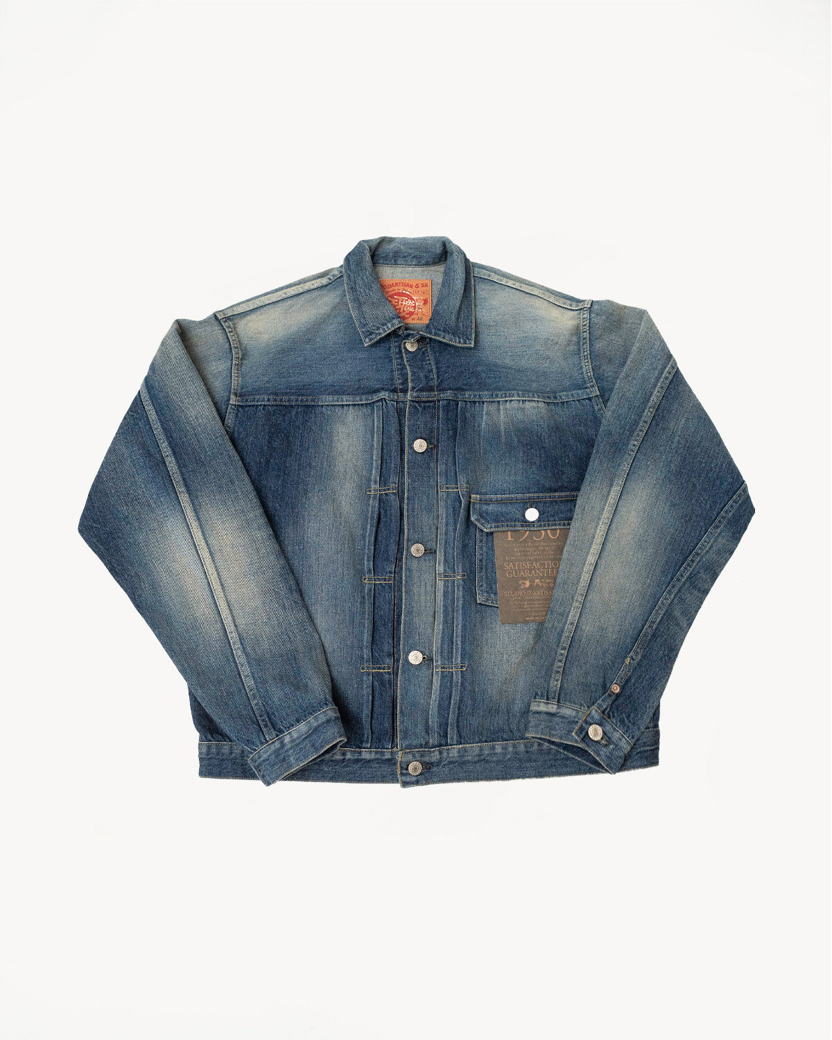 D4552US - 12.5oz - 1930s History Selvedge Denim Jacket - Used-Wash