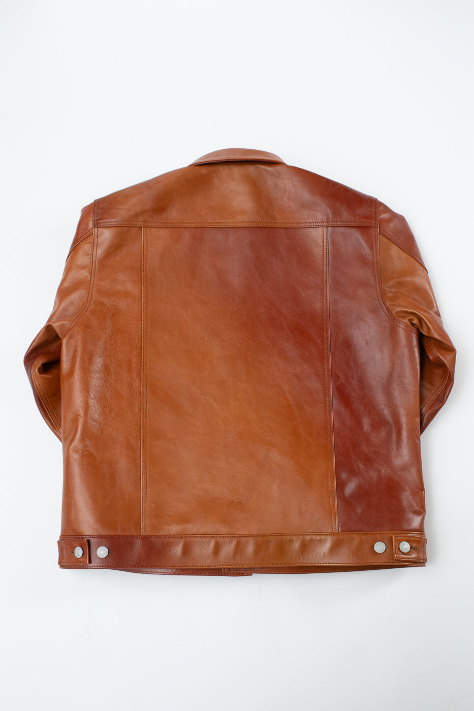SP-123 - Hand-Dyed Horsehide Leather Type II Jacket - Brown