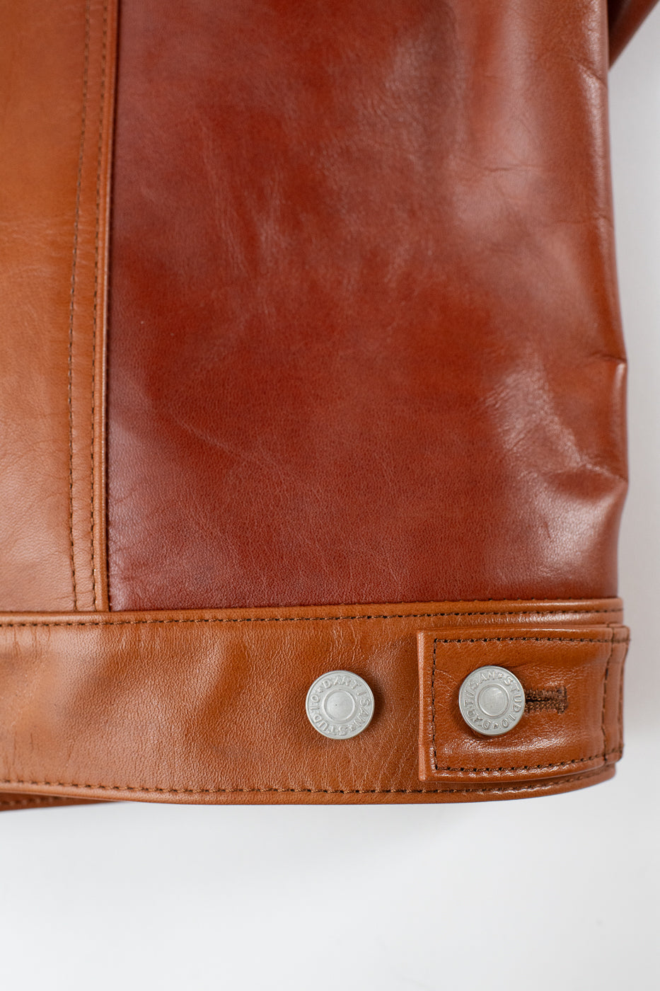 SP-123 - Hand-Dyed Horsehide Leather Type II Jacket - Brown