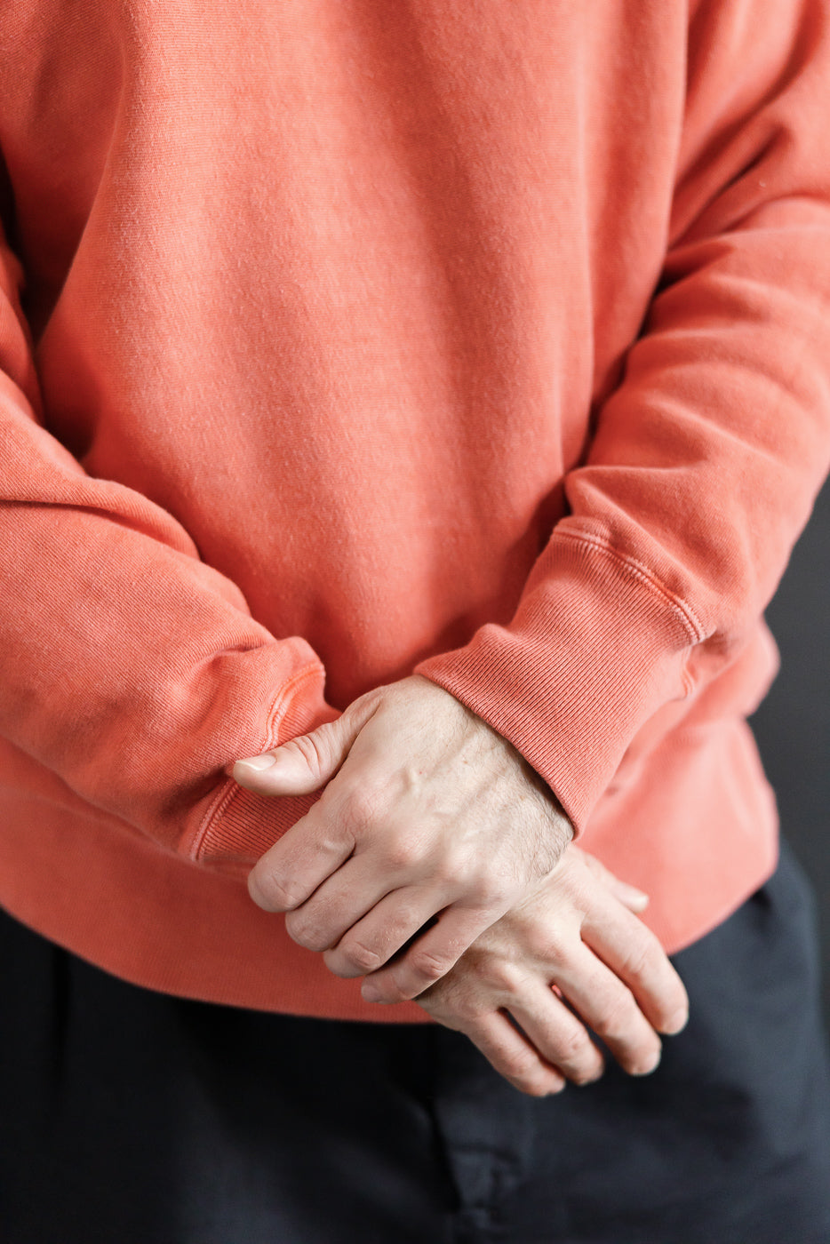 Close-up of male model, 5'9