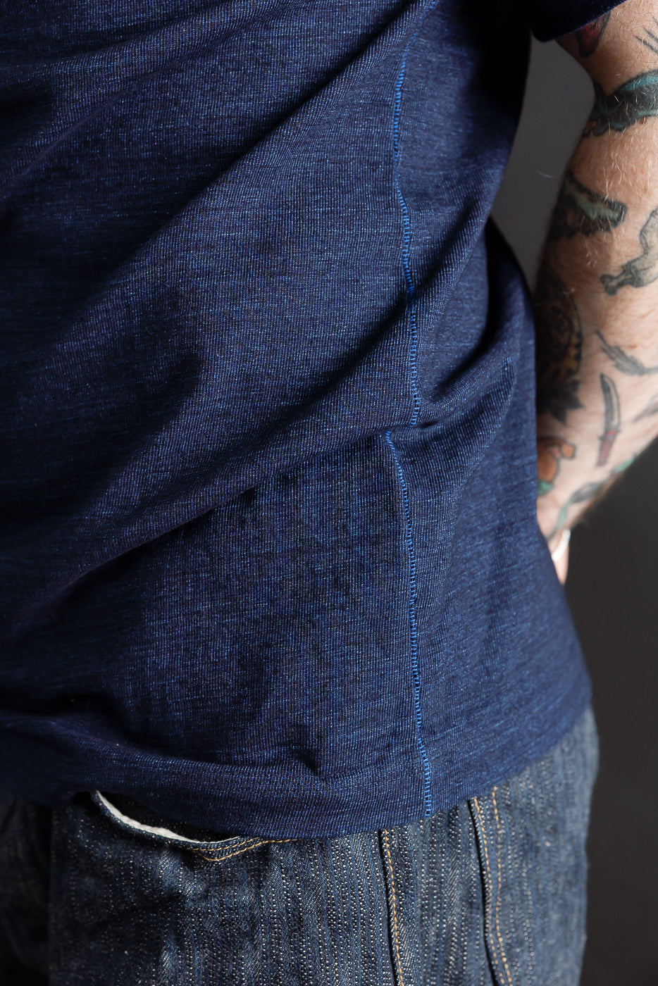 Shinkai Heavy T-Shirt - Indigo Dye