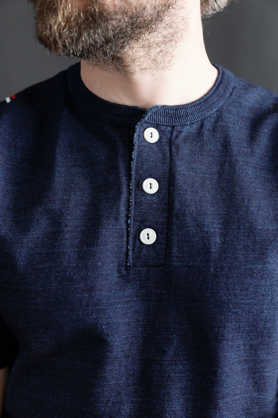 Shinkai Heavy Henley T-Shirt - Indigo