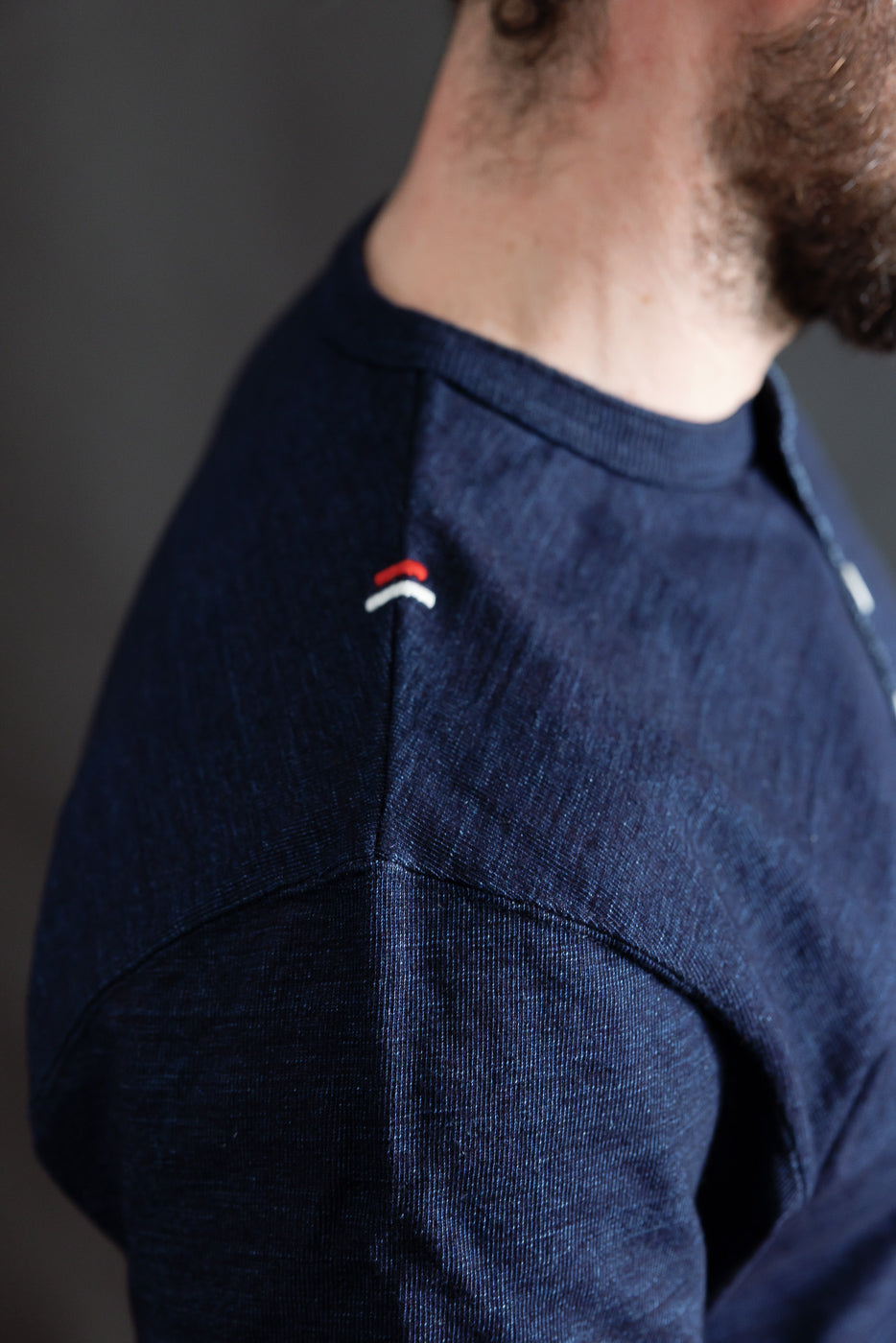 Shinkai Heavy Henley T-Shirt - Indigo