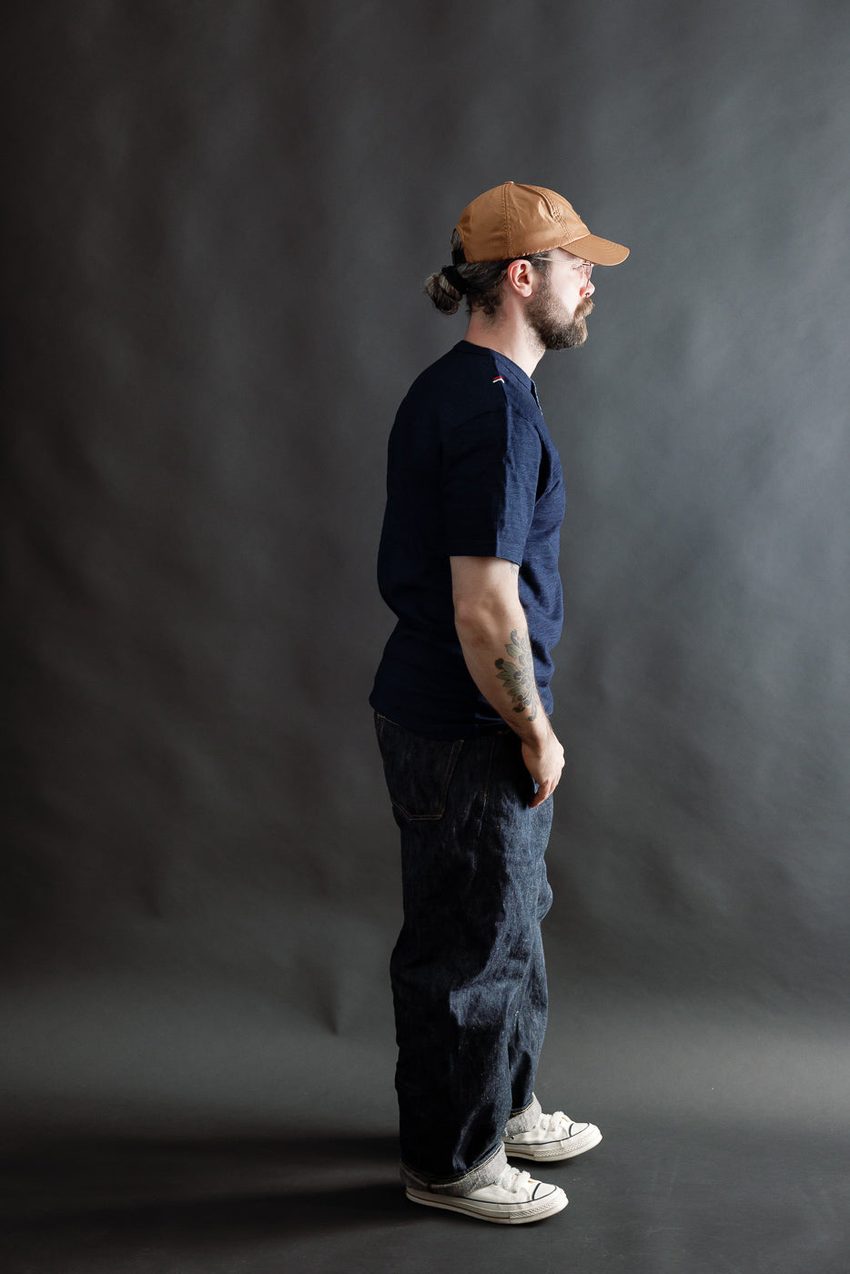 Shinkai Heavy Henley T-Shirt - Indigo