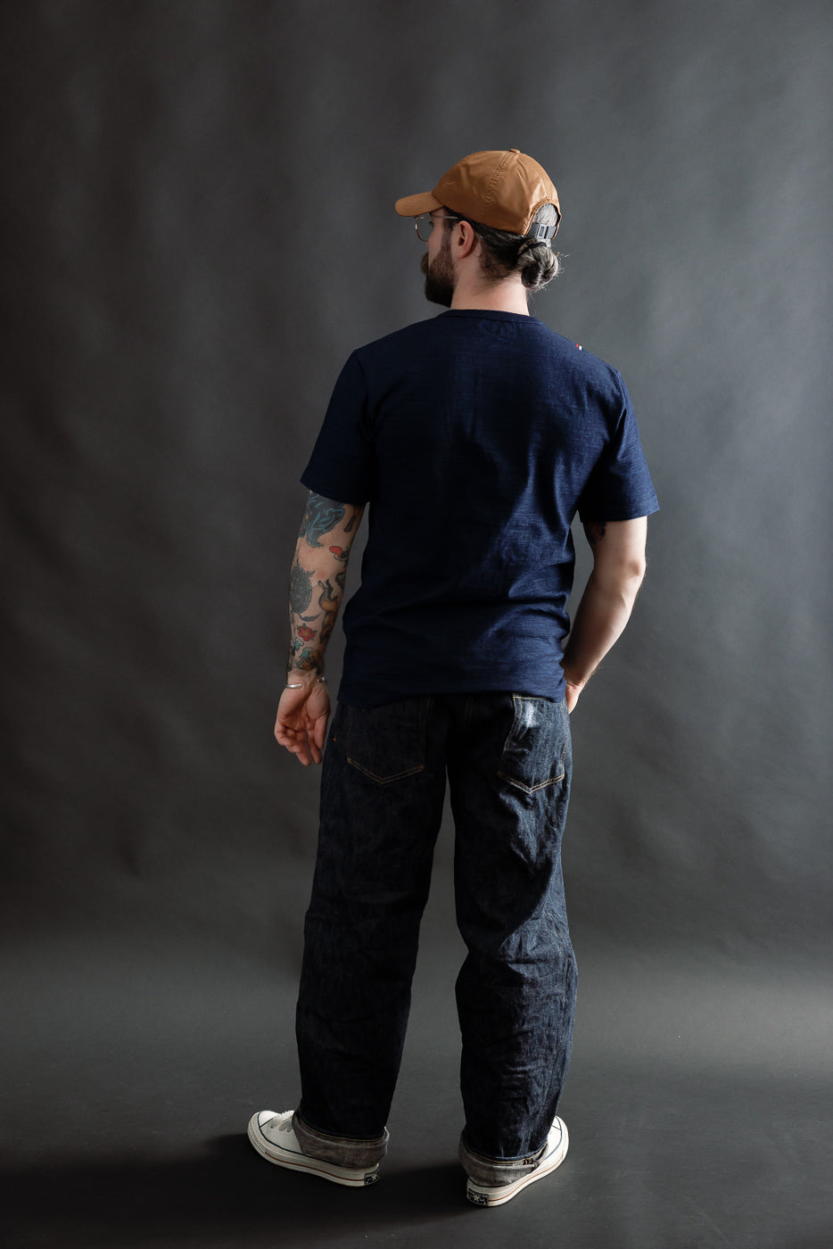 Shinkai Heavy Henley T-Shirt - Indigo