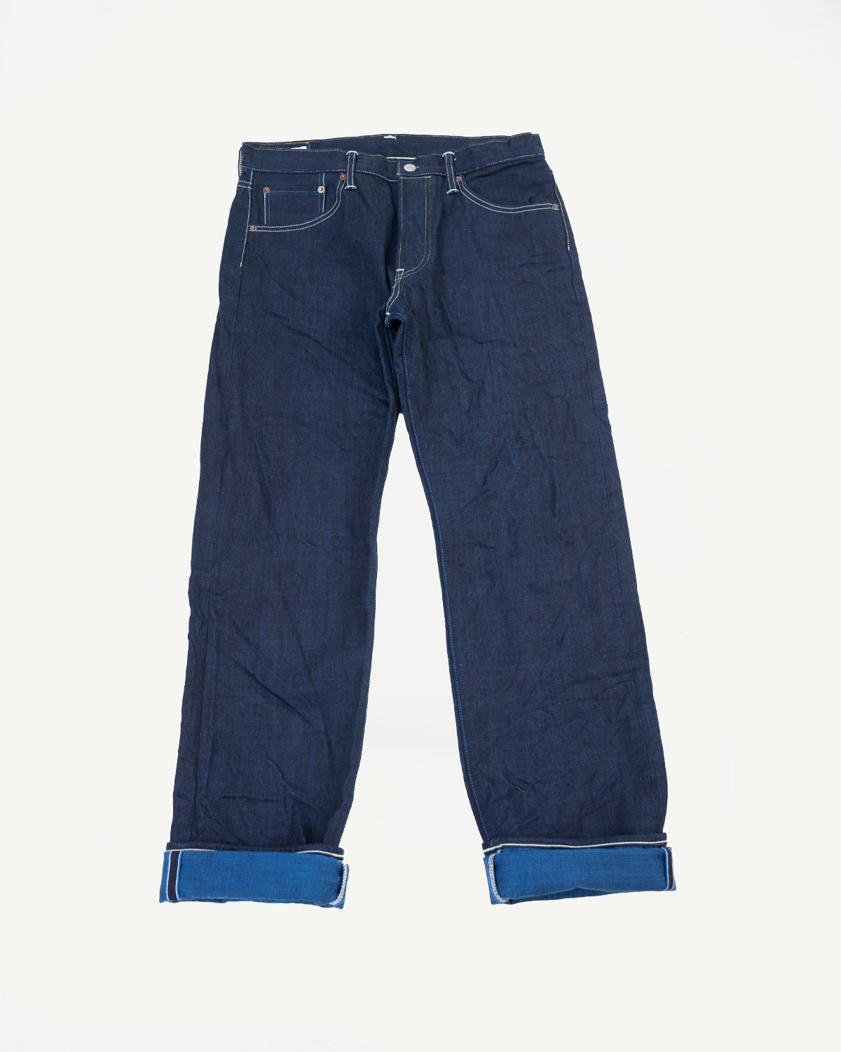 【IONSEOUL】Tami Shirring Buckle Bootcut Denim Pants 5JH034 Tami Shirring Buckle Bootcut Denim Pants - ULAN | 60
