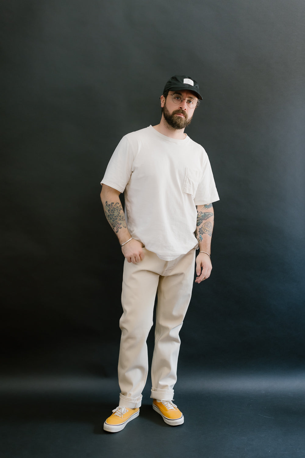 UB297 - 13.5oz Ecru with Seed Selvedge - Tapered Fit