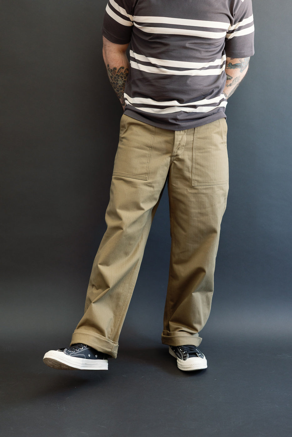 Lot 1086 - HBT Military Pants - OD Green | Dant