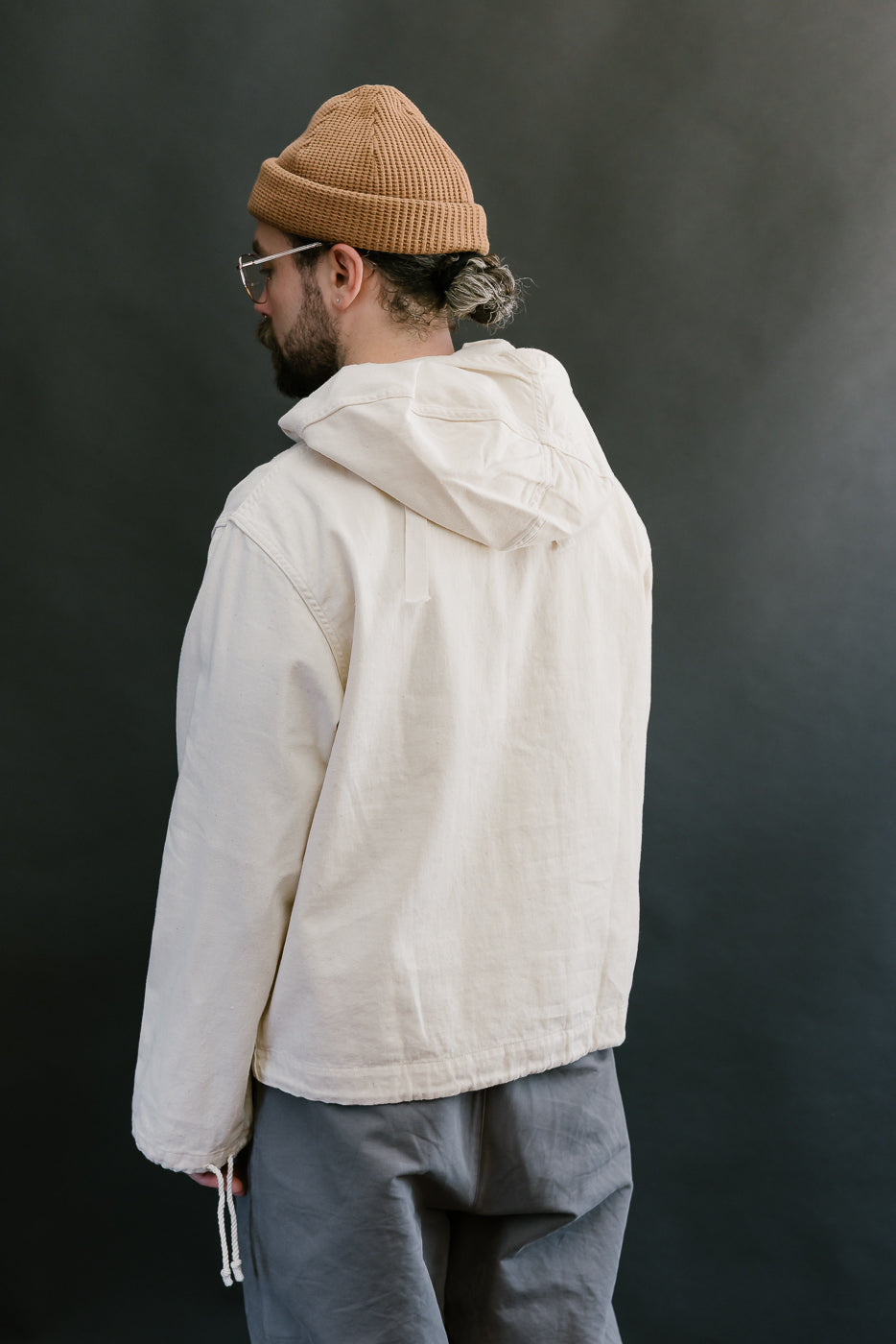 Lot 2233 - 1940's WWII Gunner Deck Smock  - Ecru