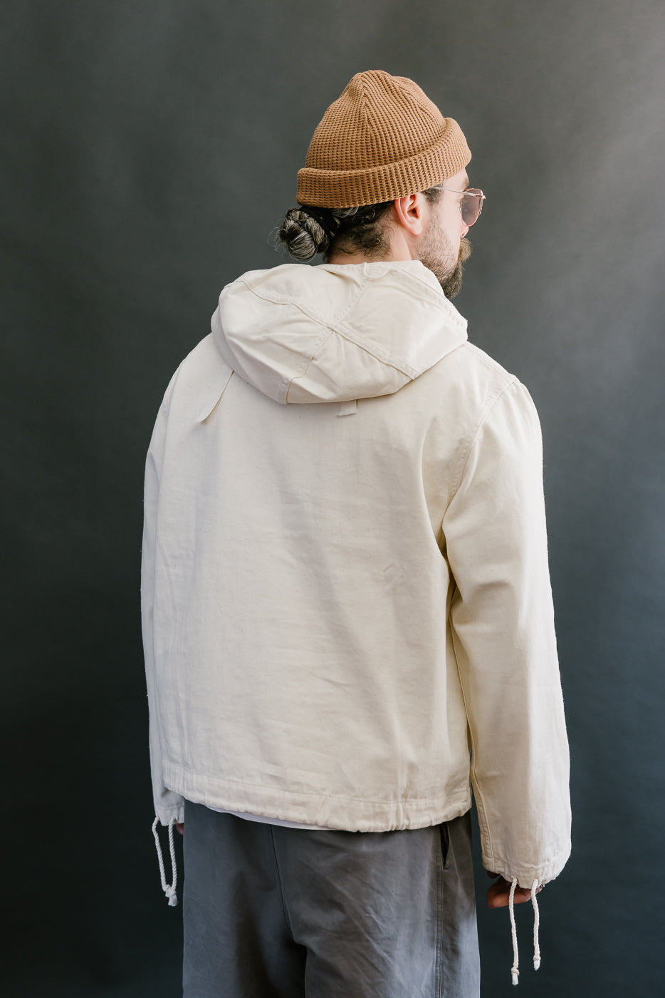 Lot 2233 - 1940's WWII Gunner Deck Smock  - Ecru