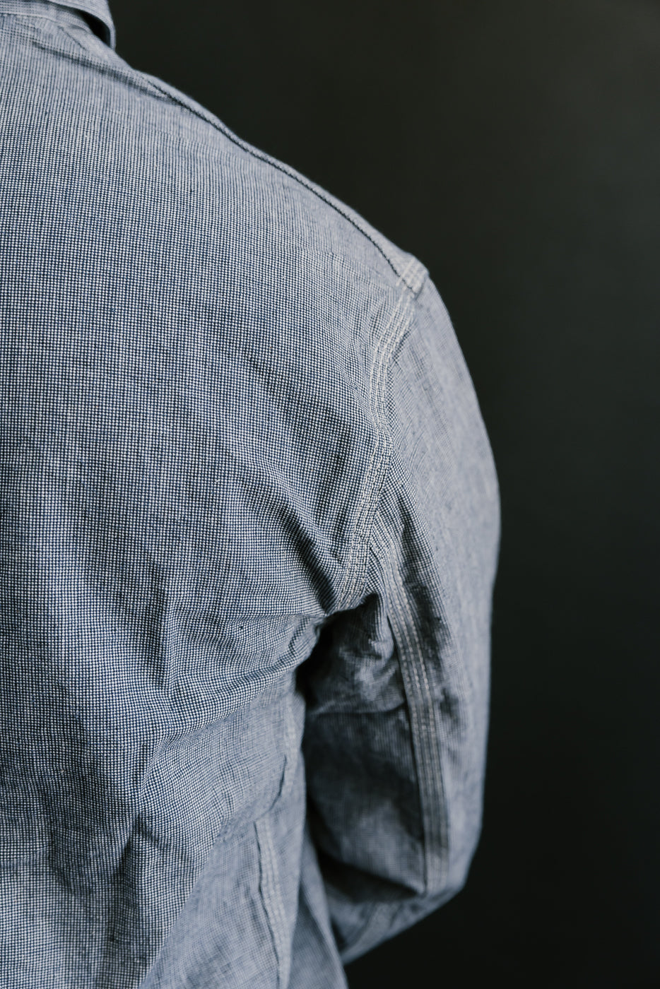 Lot 2195 - Pincheck Change Button Coverall - Indigo