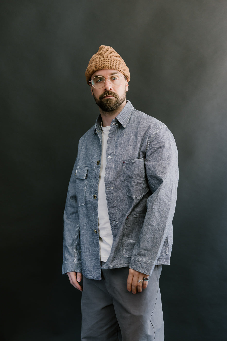 Lot 2195 - Pincheck Change Button Coverall - Indigo