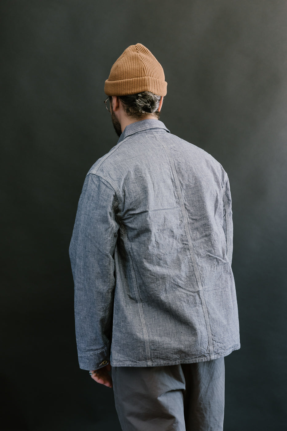 Lot 2195 - Pincheck Change Button Coverall - Indigo