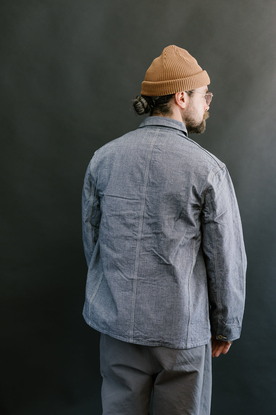 Lot 2195 - Pincheck Change Button Coverall - Indigo
