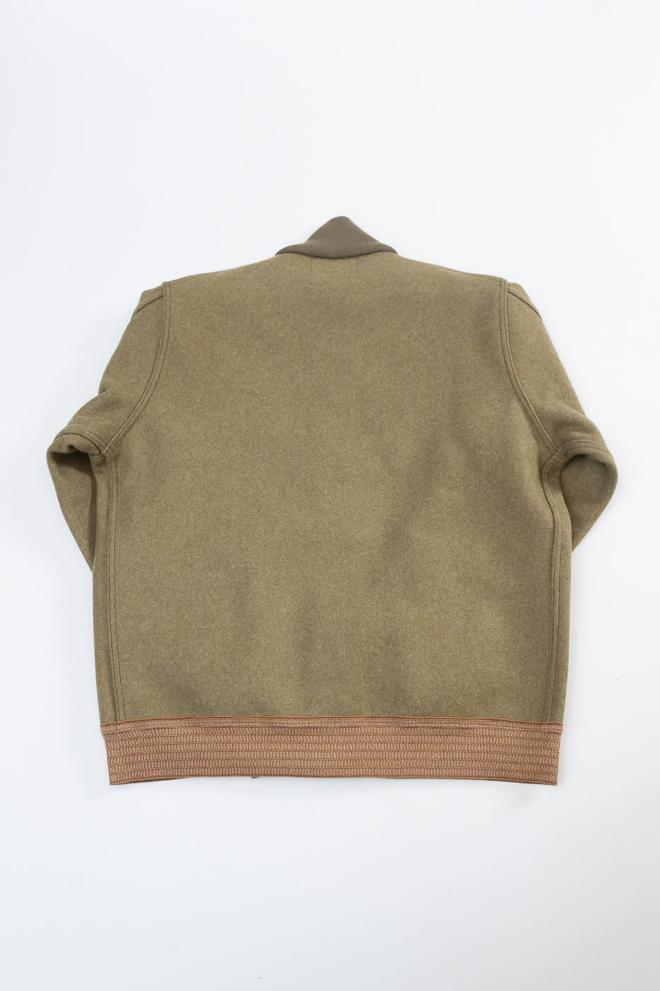 Lot 2233 - A-1 Style Melton Wool Jacket  - OD Green