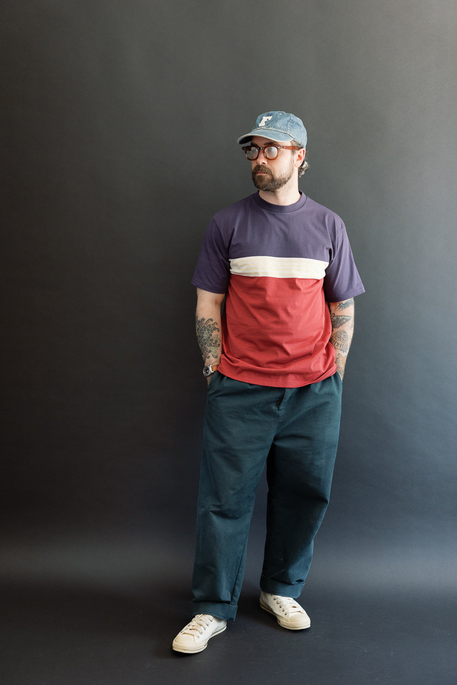 Full body front view of a 5'9