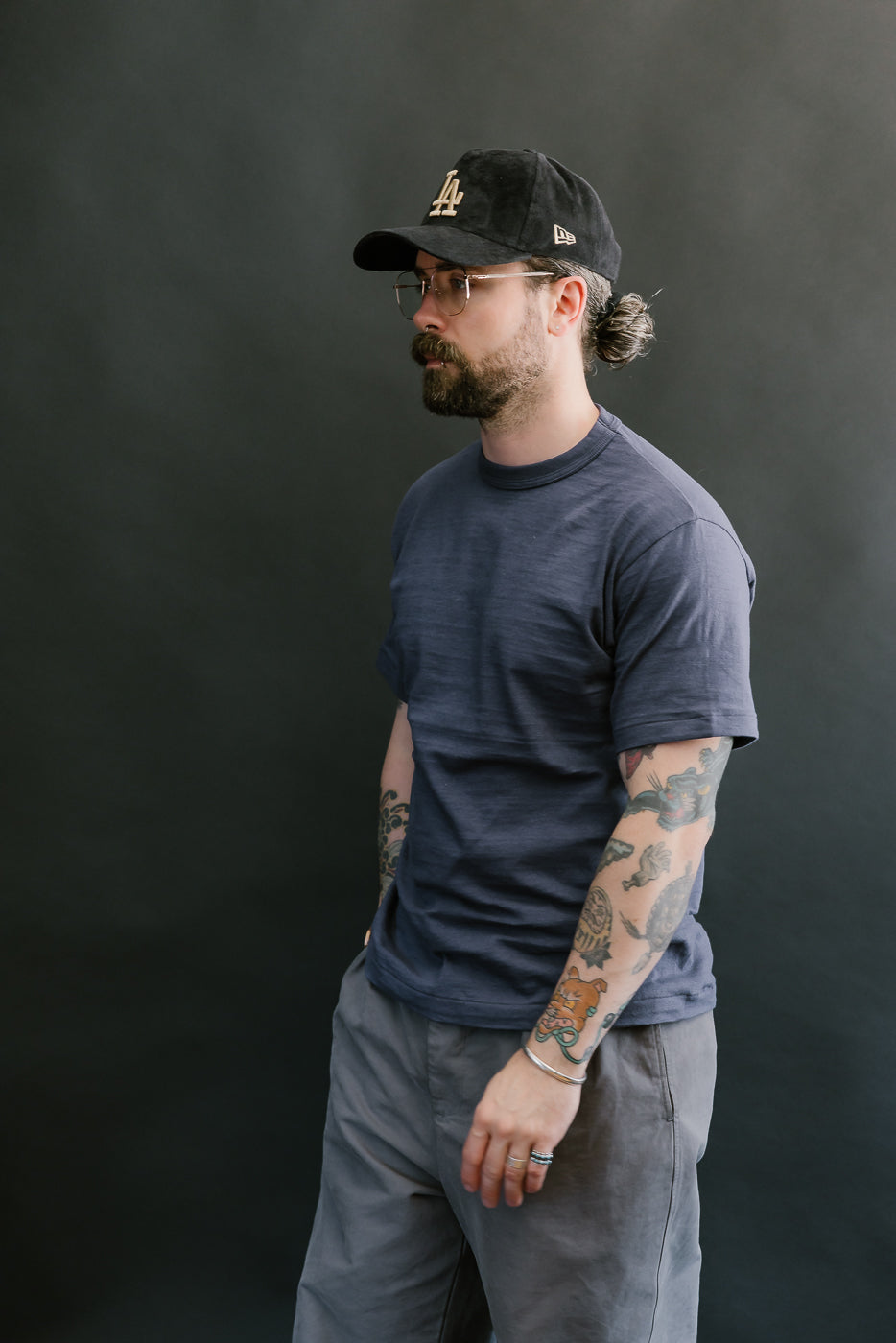 Lot 4601 - Slubby Cotton T-Shirt - Eggplant