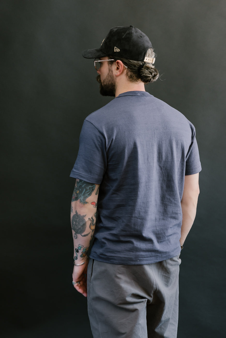 Lot 4601 - Slubby Cotton T-Shirt - Eggplant