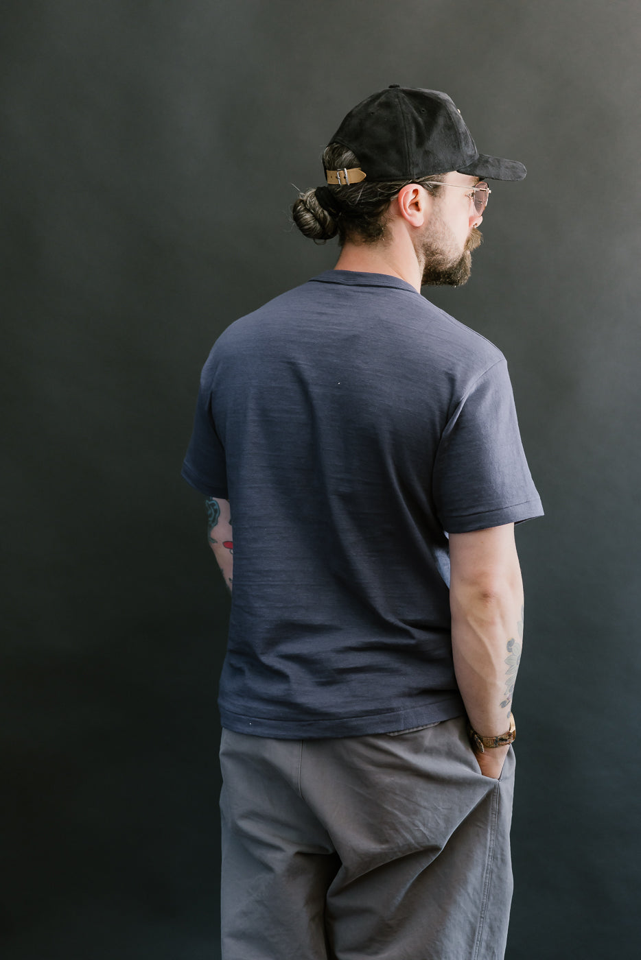 Lot 4601 - Slubby Cotton T-Shirt - Eggplant