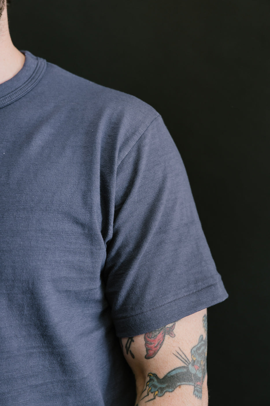 Lot 4601 - Slubby Cotton T-Shirt - Eggplant