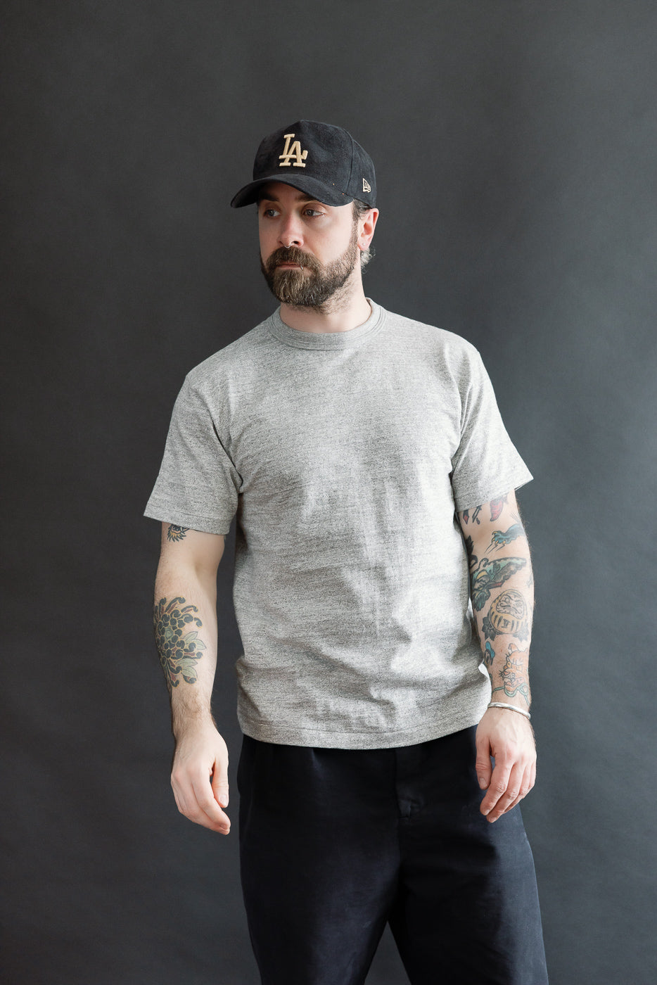 T$UYO$HI×hirotton 50th Tシャツ アイスグレー XXL Iron Heart UTIL-GRY - UTILITEES Crew Neck T-Shirt - 5.5oz