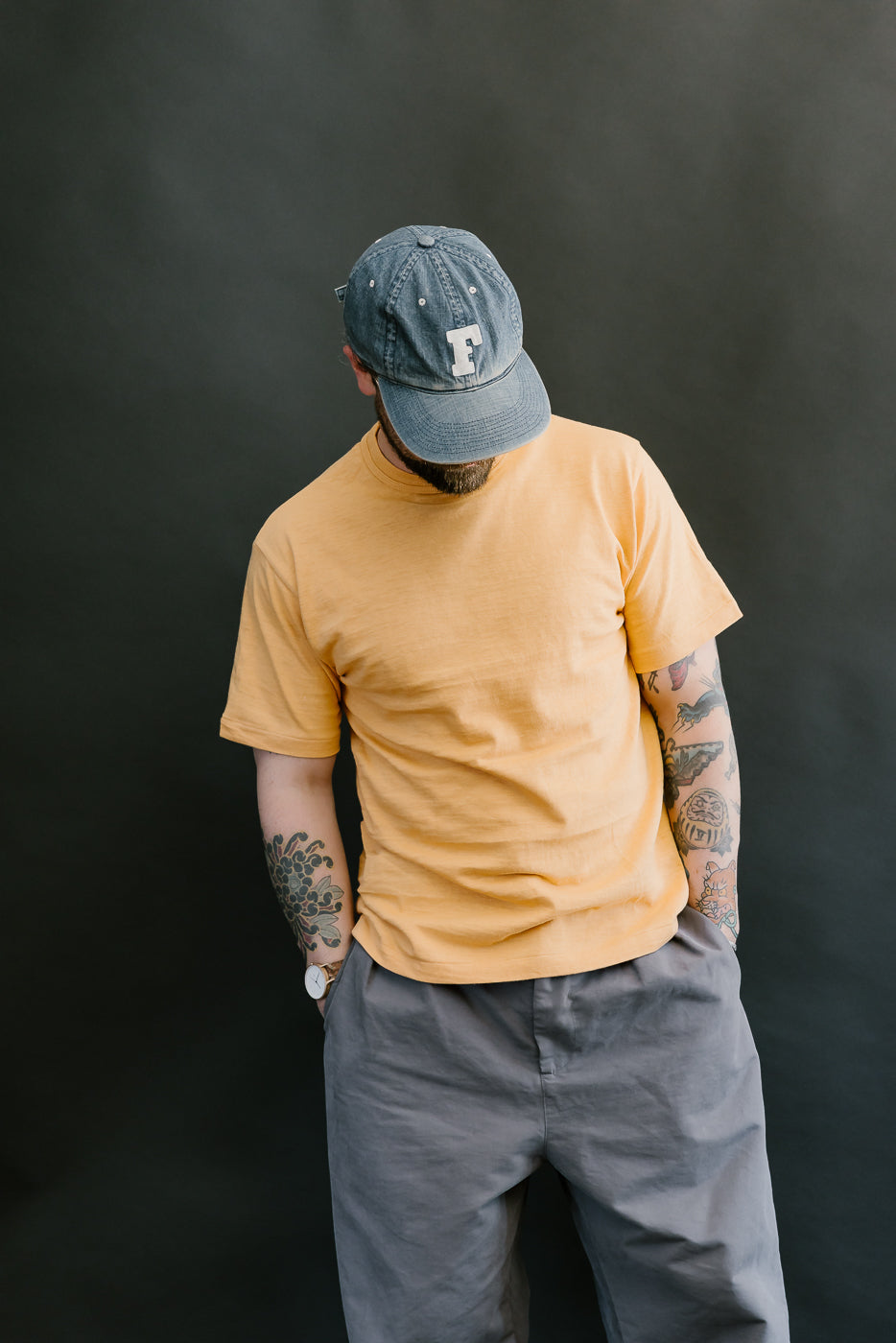 Lot 4601 - Slubby Cotton T-Shirt - Orange
