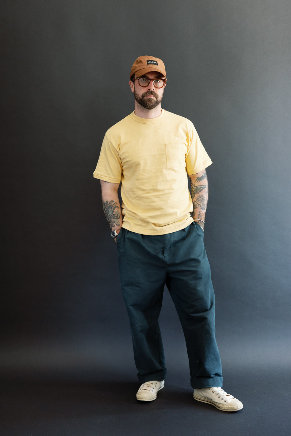 Full body front view of a 5'9