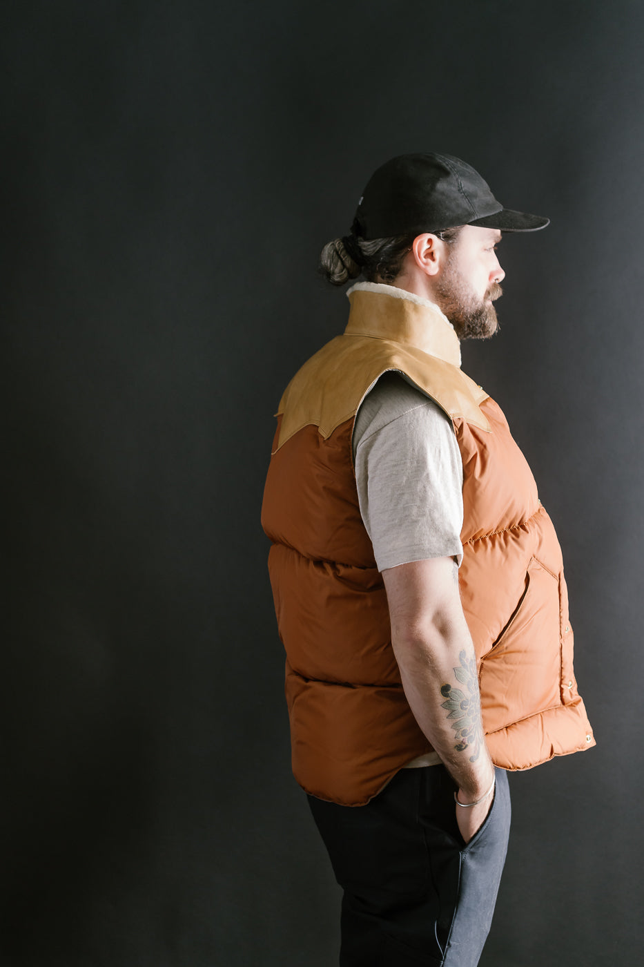 Lot 2222 - Rocky Mountain x Warehouse Nylon Christy Vest - Brown