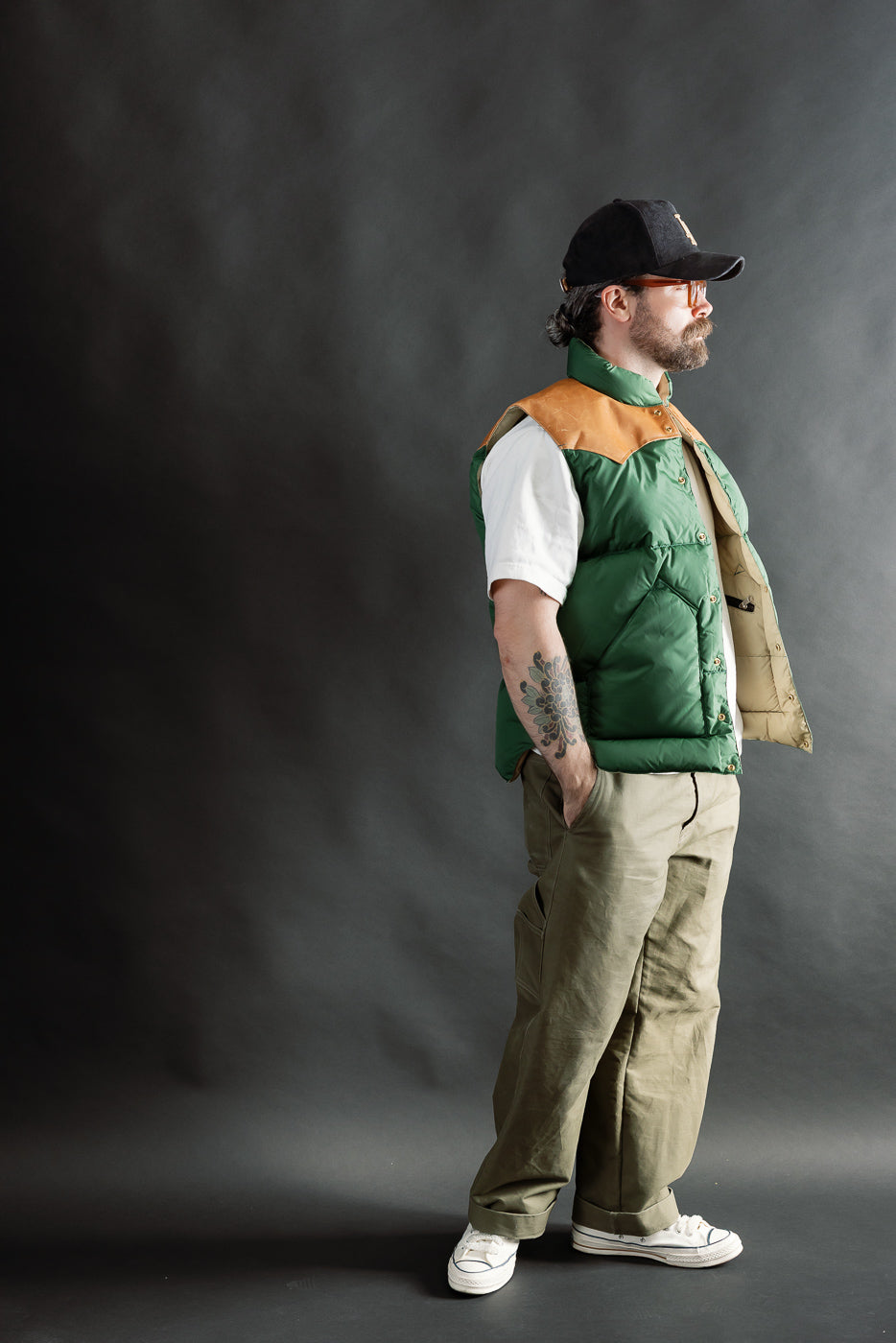 Lot 2234 - Rocky Mountain x Warehouse Nylon Down Vest - Bottle
